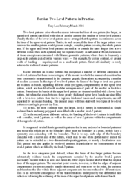 Persian Two-Level Patterns in Practice
